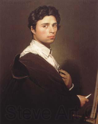 Jean Auguste Dominique Ingres Self-portrait at the Easel (mk04) Germany oil painting art